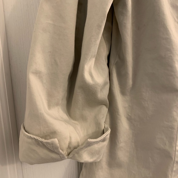 Women's beige stretch blazer jacket - Picture 3 of 6